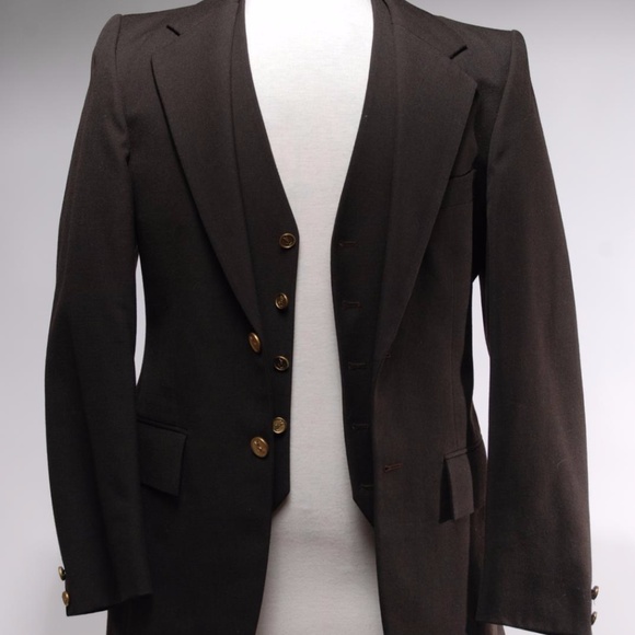 Yves Saint Laurent Two-Button Blazer Vest Set - Picture 1 of 5